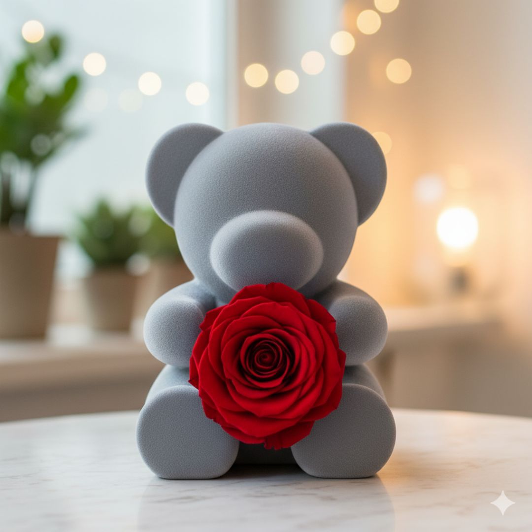 ForeverHug™ – Eternal Rose Bear Christmas Gift