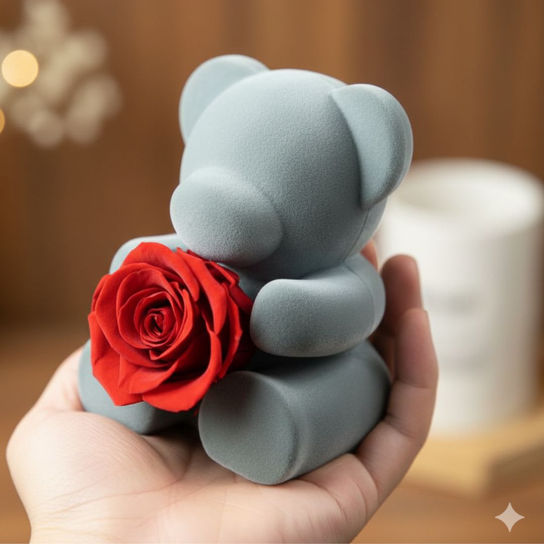 ForeverHug™ – Eternal Rose Bear Christmas Gift
