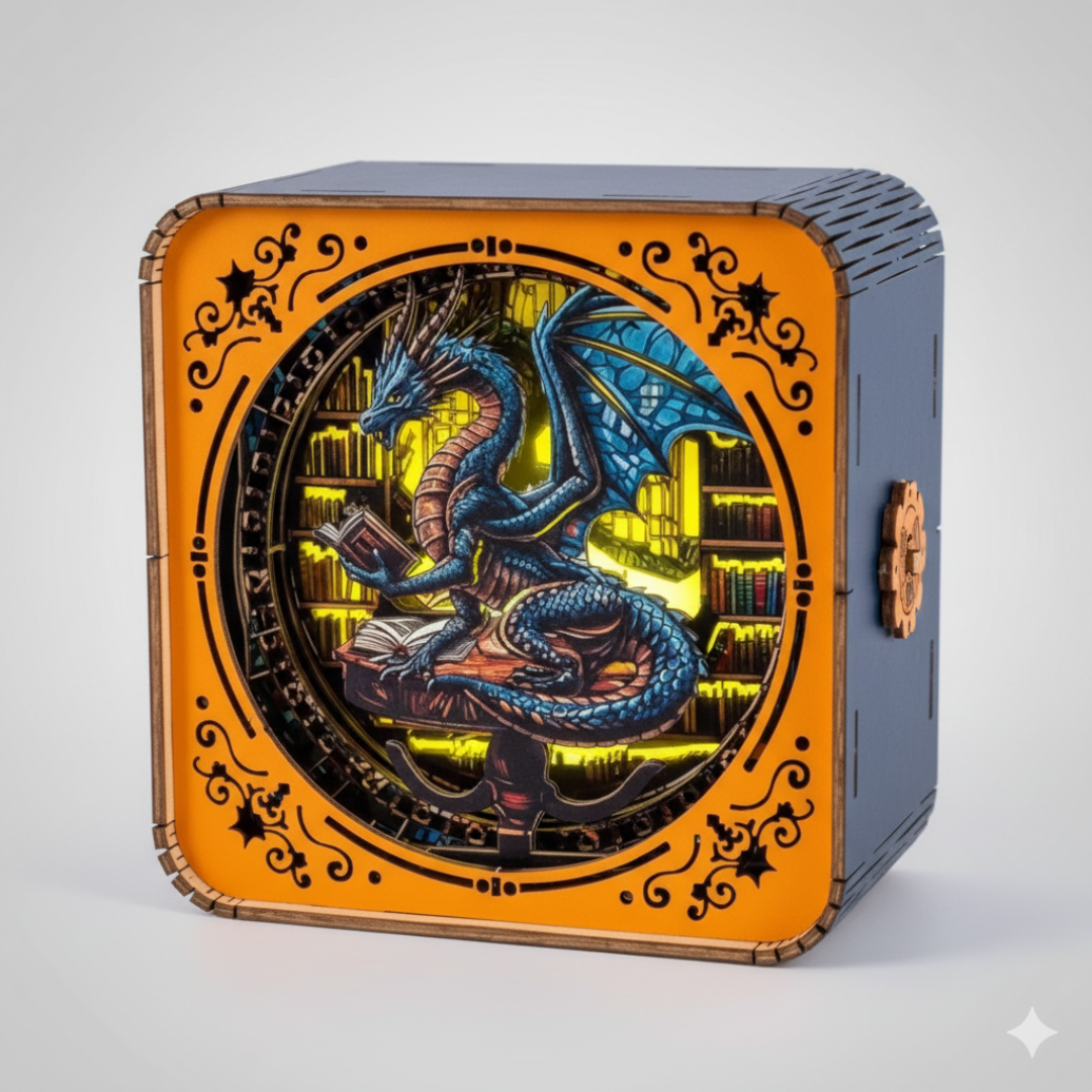 GlowCraft™ – 3D Wooden Christmas Puzzle Lamp