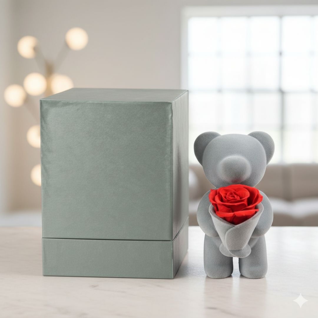 ForeverHug™ – Eternal Rose Bear Christmas Gift