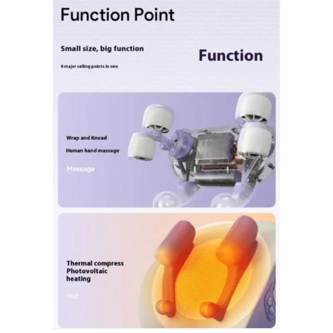 CalmRelief™ – Neck & Back Shiatsu Massager with Heat