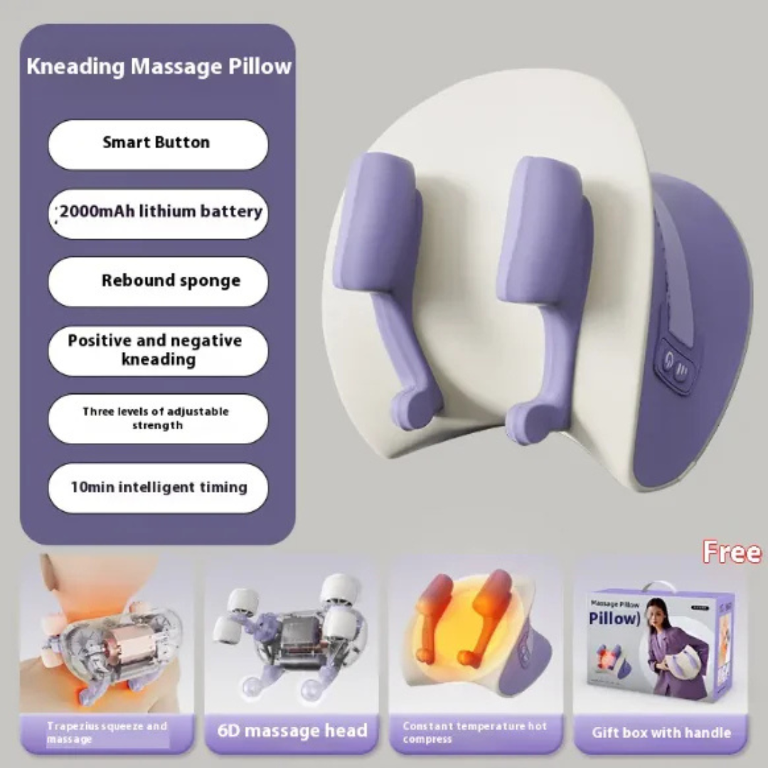 CalmRelief™ – Neck & Back Shiatsu Massager with Heat